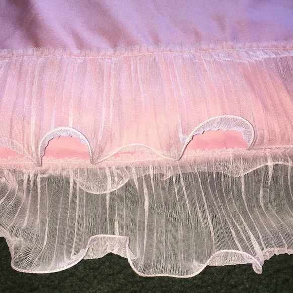 New! Lush Decor Kemmy Sissy Barbie pink rows of ruffles Drapes Little Girl Girly - Picture 8 of 10